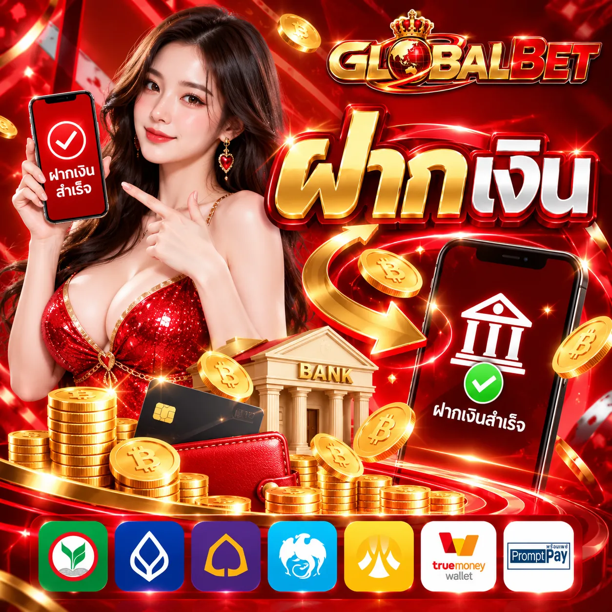 GLOBALBET - ฝากเงิน